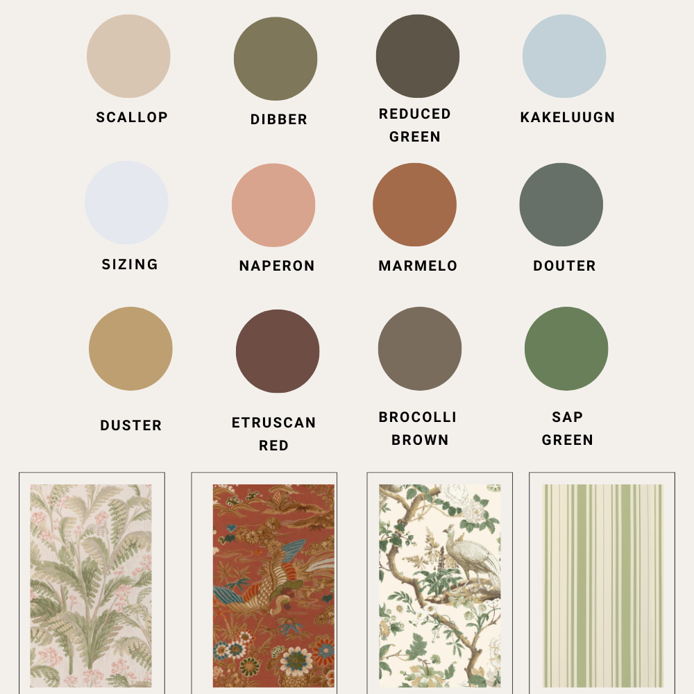 The Perfect Pairing: Farrow & Ball’s New Colors Meet Timeless Wallpapers from The Ottoman Empire Furniture